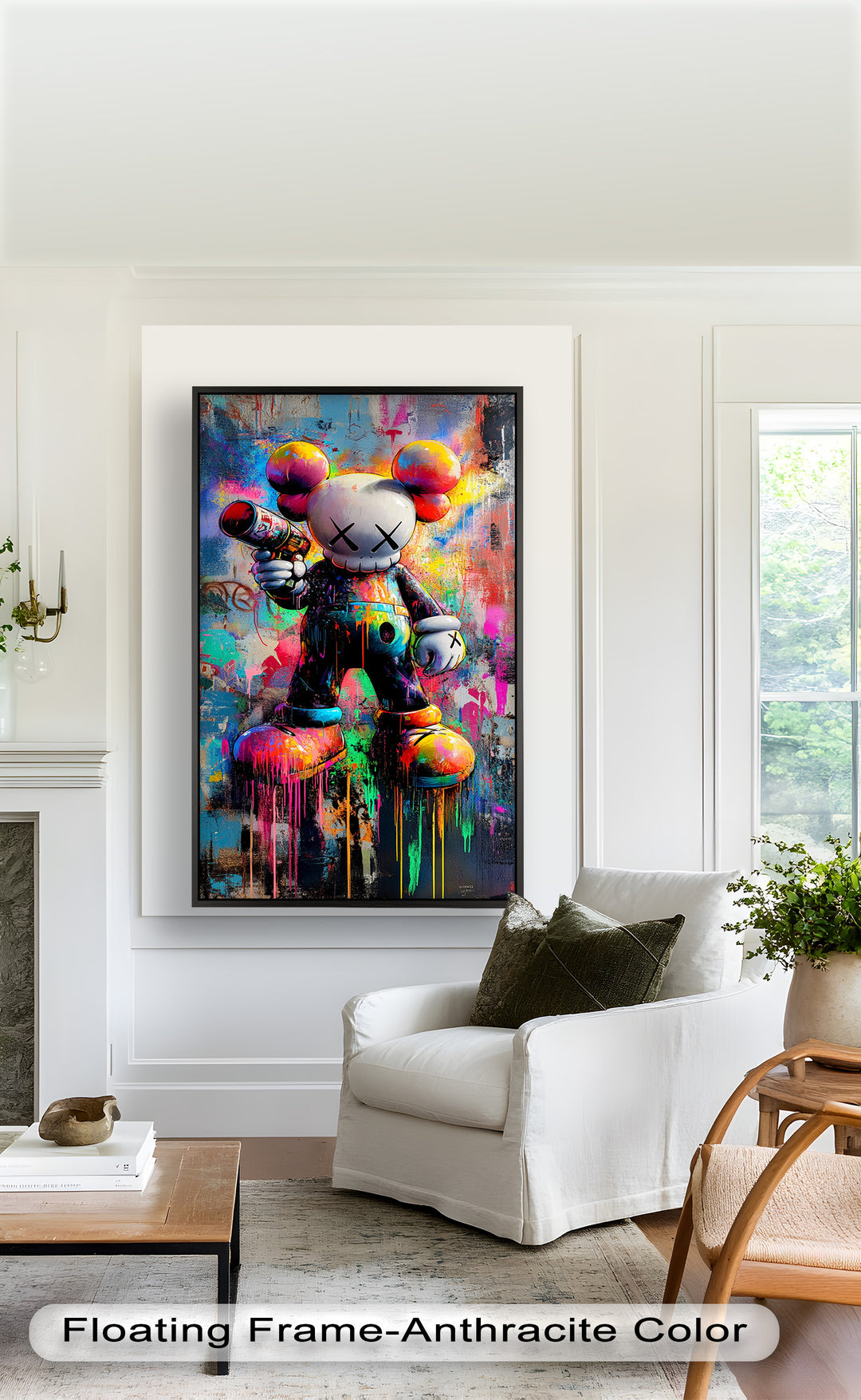 KAWS Street Blaster – Graffiti Pop Oil Painting