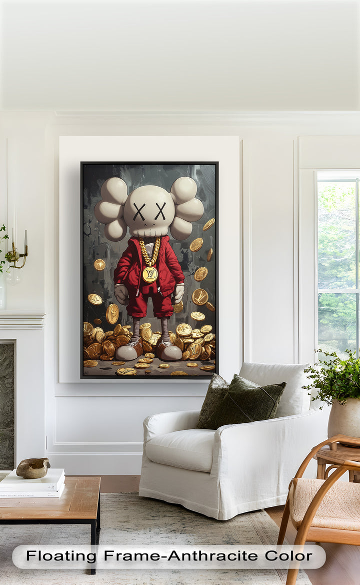 Luxury Drop – KAWS Companion Oil Painting