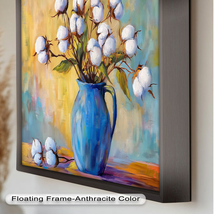 Blue Vase – Floral Oil Painting