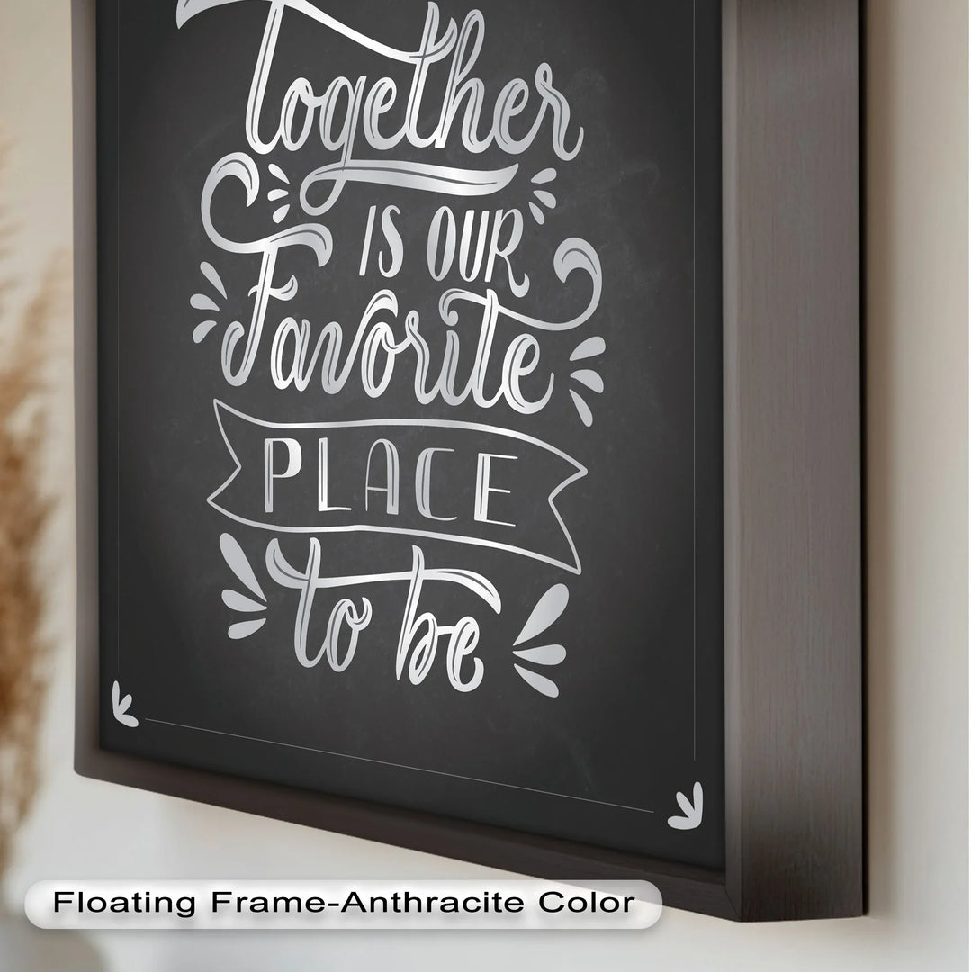 Together Is Our Favorite Place – Modern Oil Paintings - MyPhotoStation