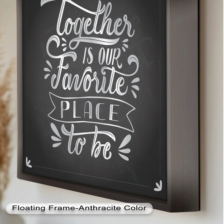 Together Is Our Favorite Place – Modern Oil Paintings - MyPhotoStation