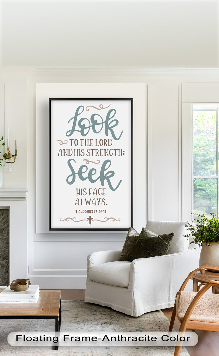 Seek His Face Always – 1 Chronicles 16:11 Oil Painting