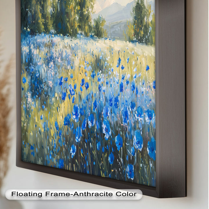 Nature's Harmony: Sea & Bloom – Captivating Oil Painting
