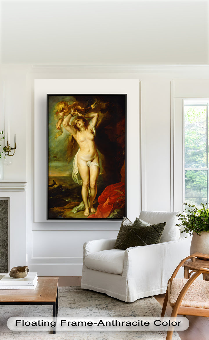Andromeda Bound – Mythological Renaissance Nude Oil Painting
