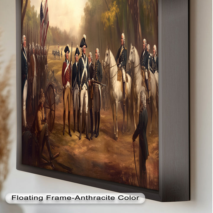 Command and Honor – Revolutionary Army Oil Painting