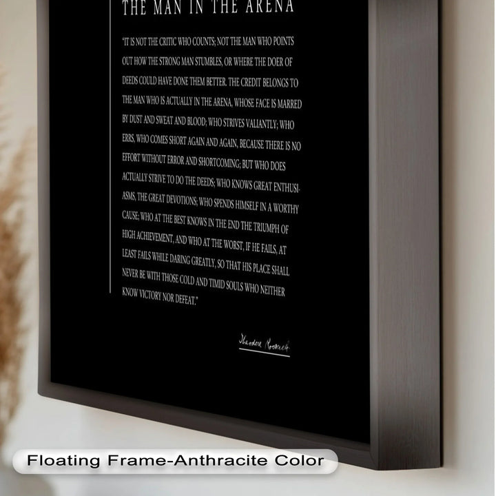 The Man in the Arena – Inspirational Quote Oil Painting - MyPhotoStation