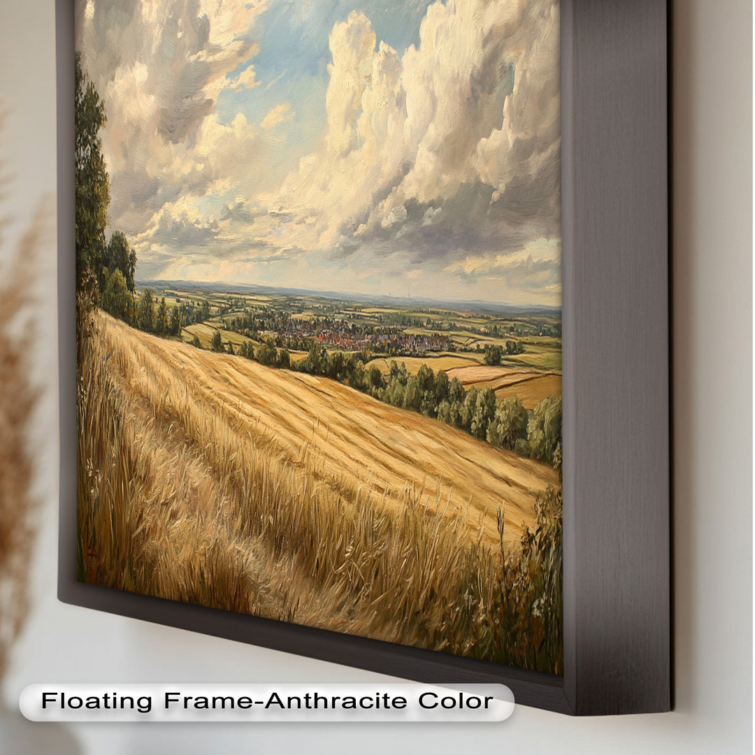 Golden Harvest View – Landscape Oil Paintings