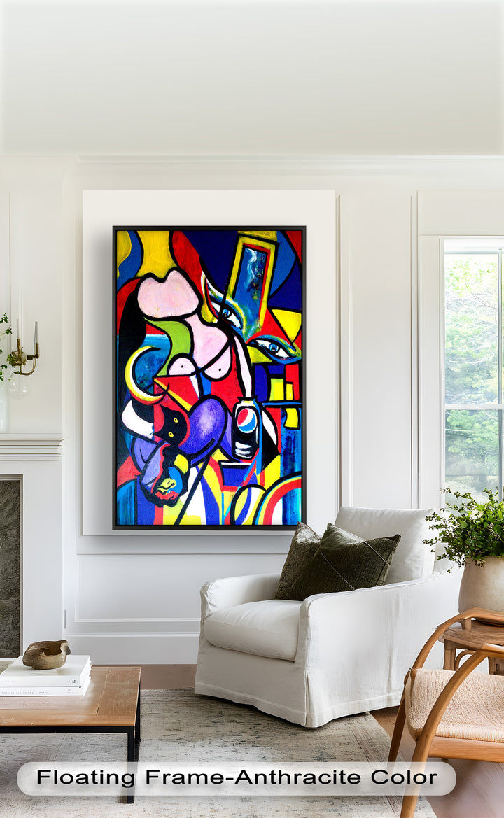 Bold Pepsi Pop Art Wall Art – Abstract Oil Painting
