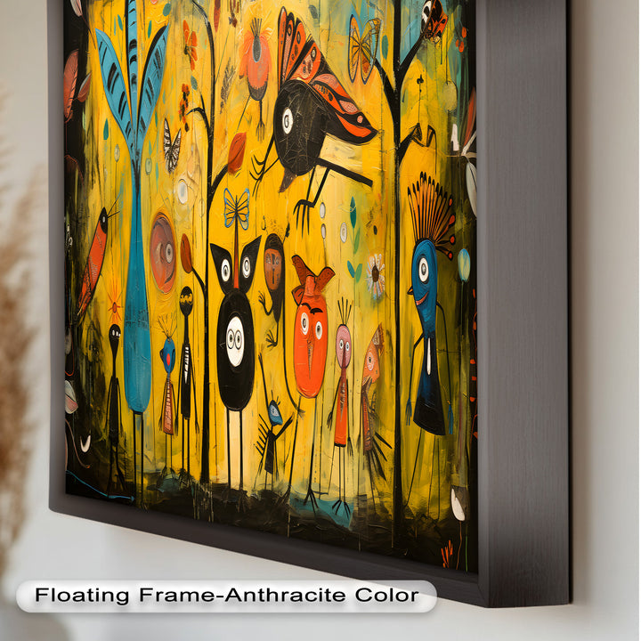 Whimsy in the Wild – Surreal Forest Creature Picasso Oil Painting