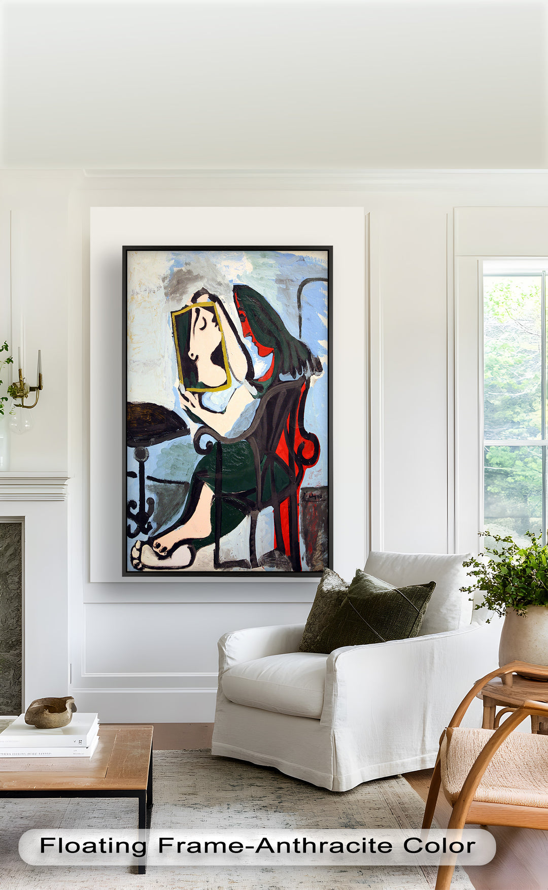 Reflexionen im Rahmen – Kubistisches Spiegelporträt Picasso Ölgemälde
