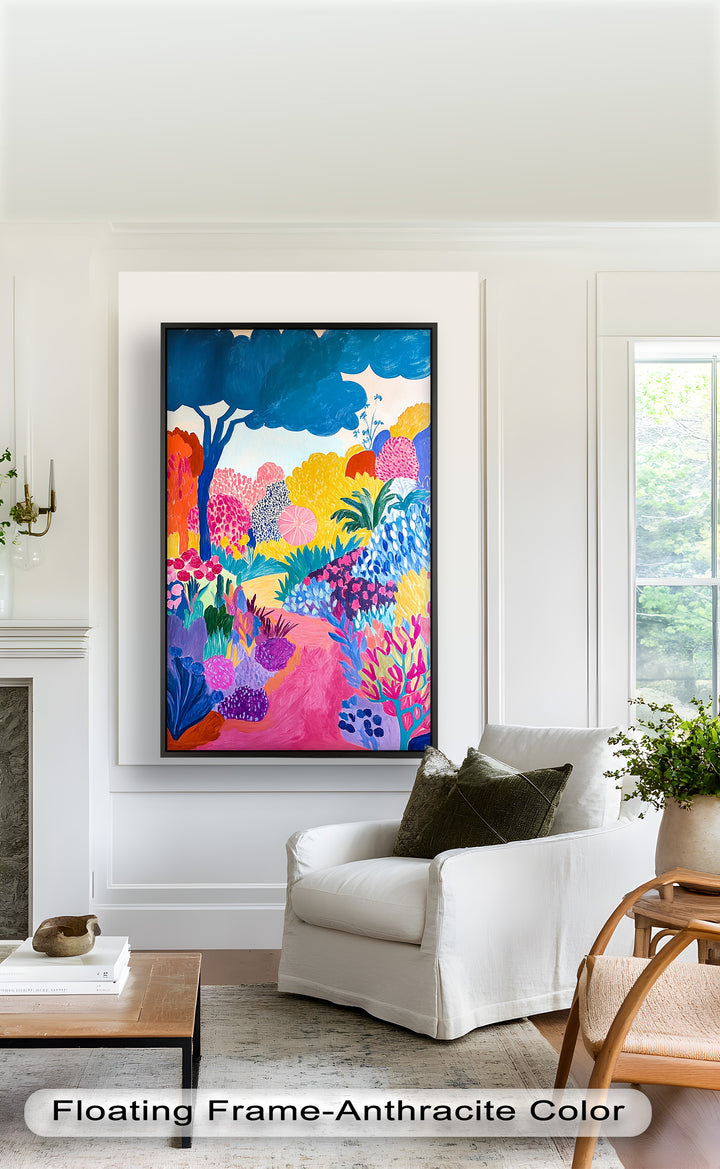 Dreamy Garden Path - Modern Oil Painting