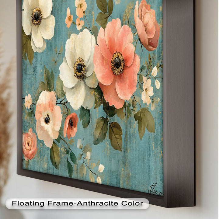 Vintage Bloom – Elegant Floral Oil Painting