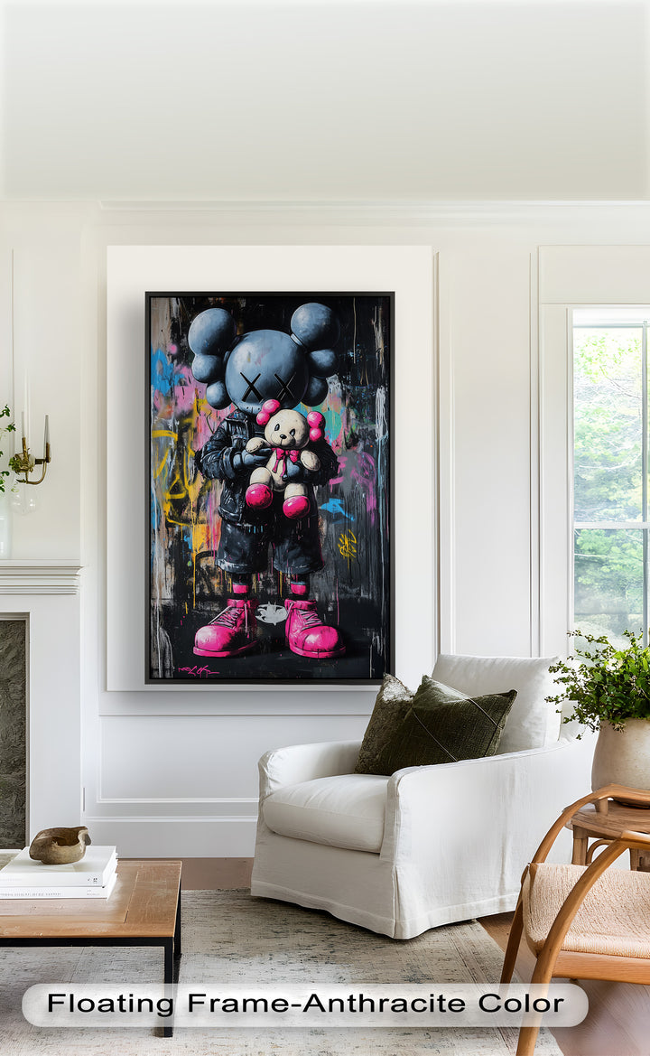 Embrace the Chaos – KAWS Oil Painting