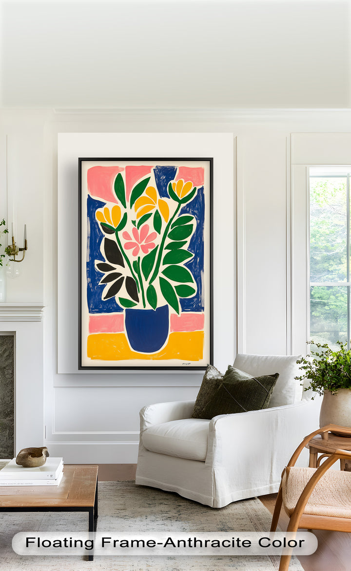 Vibrant Vase Composition – Modern Fauvist Oil Painting