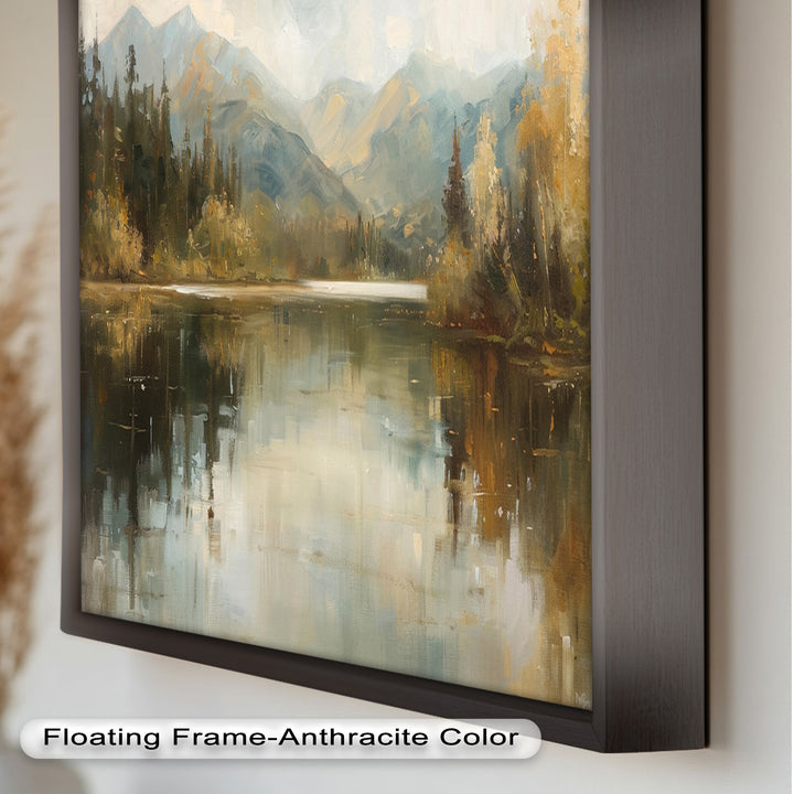 Lake Landscape – Framed Modern Oil Paintings