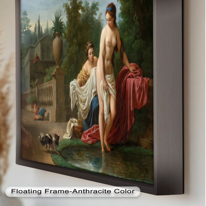 Bathing in the Garden – Neoclassical Elegance Oil Painting