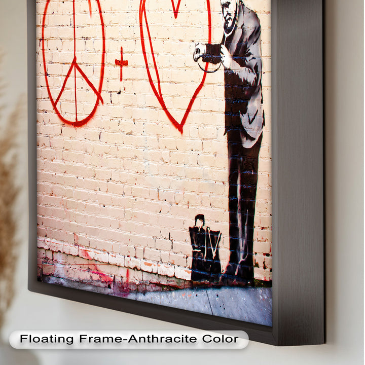 Peace + Love Equation – Banksy Oil Painting