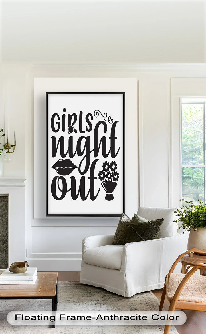 Girls Night Out – Typography Oil Painting - MyPhotoStation