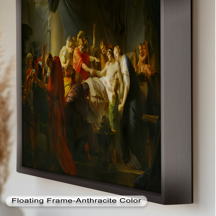 The Death of a Hero – Last Breath of Virtue Classicism Oil Painting