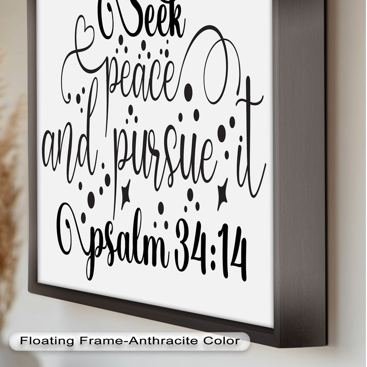 Seek Peace and Pursue It – Psalm 34:14 Bible Oil Paintings
