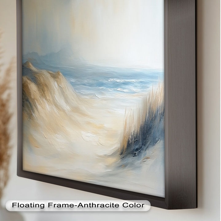 Coastal Beach Seagulls – Tranquil Seascape Oil Painting