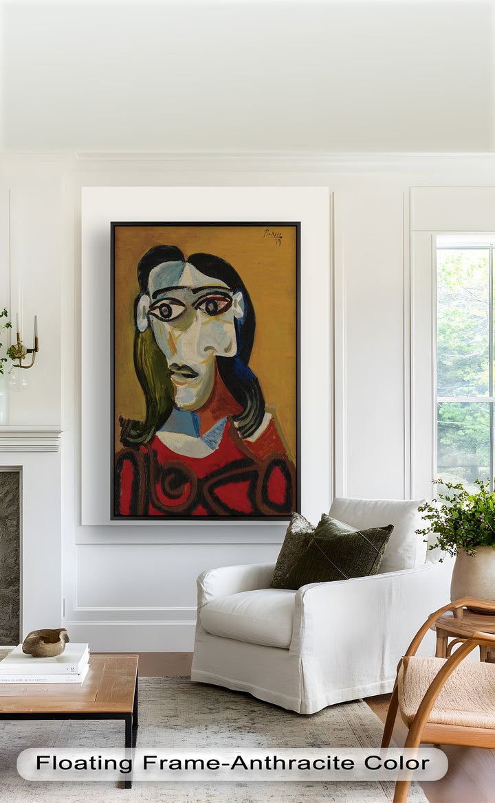 Abstract Portrait with Red Garment - Picasso Oil Painting