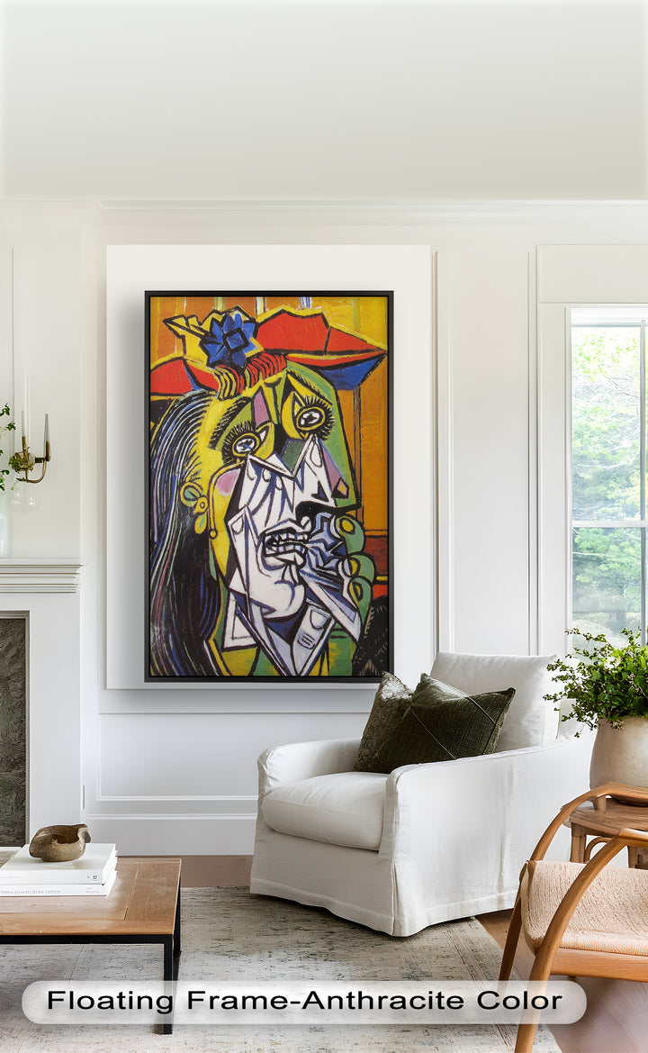Woman in Anguish – Expressive Cubist Portrait Picasso Oil Painting