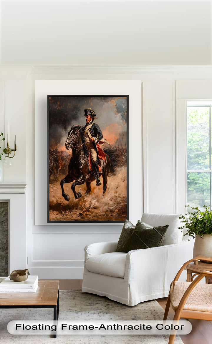 Rider of Defiance – Revolutionary Commander Oil Painting