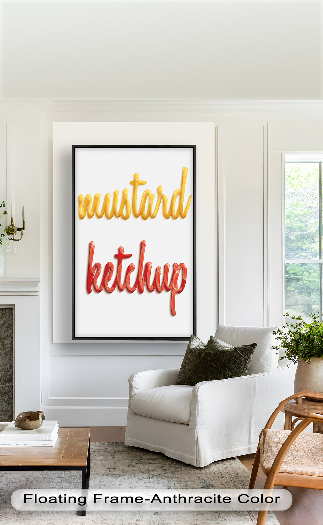 Mustard & Ketchup – Typography Oil Painting