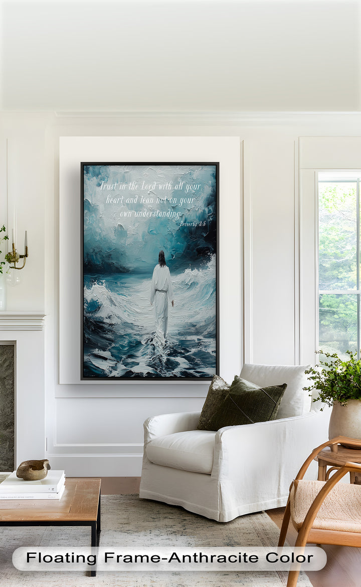 Divine Guidance – Jesus Walking on Water Oil Painting
