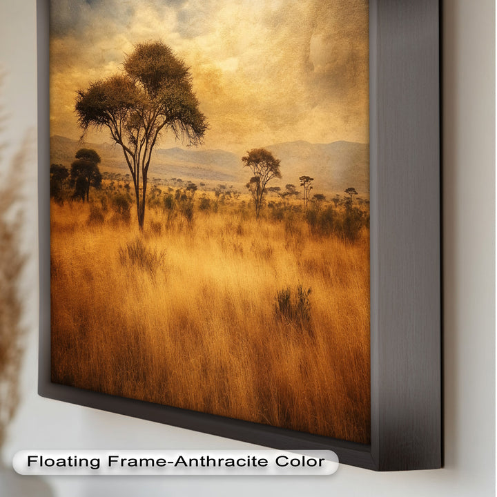 African Savanna Tree Wall Art – Landscape Oil Painting