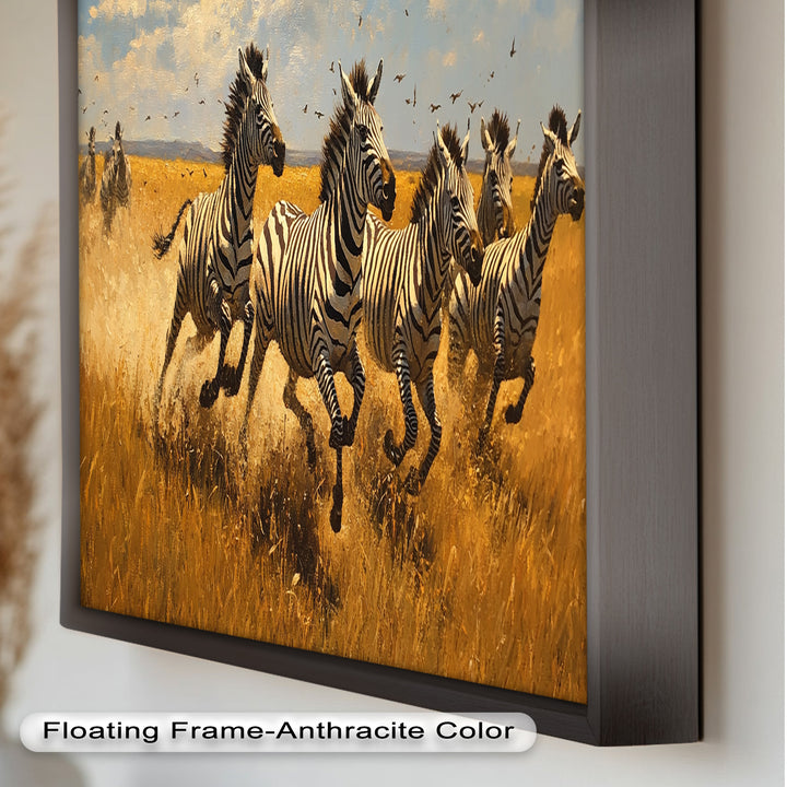 Running Wild – Zebra Oil Painting