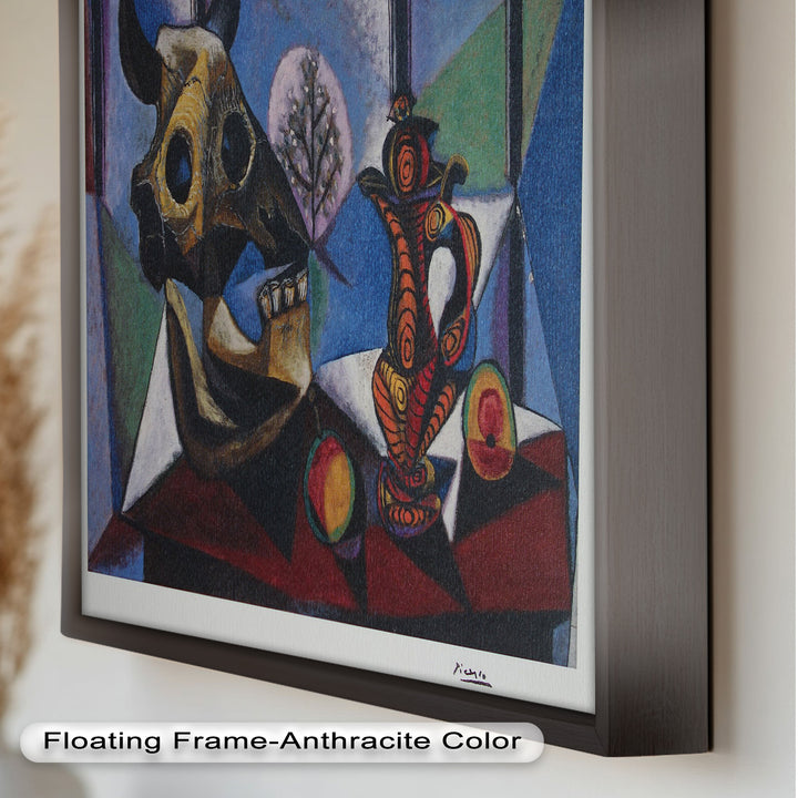 Still Life with Bull Skull – Symbolist Cubist Picasso Oil Painting