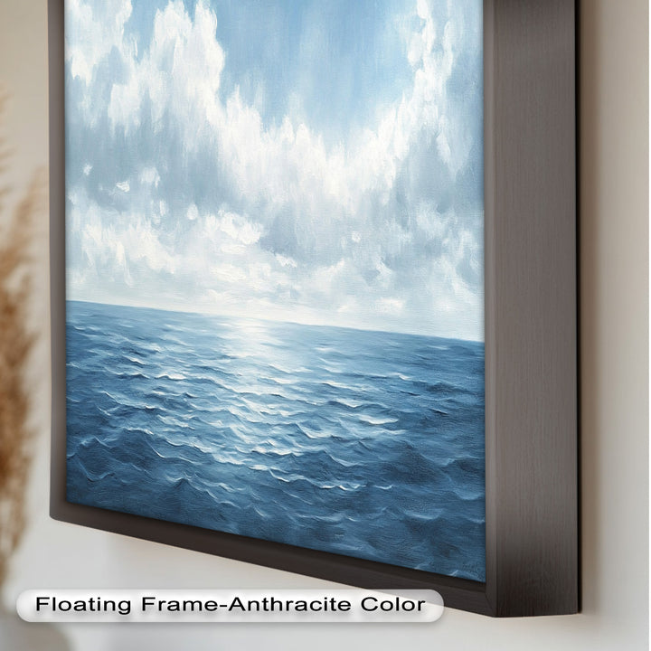 Blue Coastal Art - Ocean Seascape Oil Painting