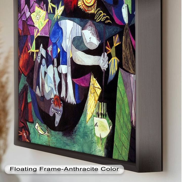 Night of the Spirals – Symbolic Surrealist Picasso Oil Painting