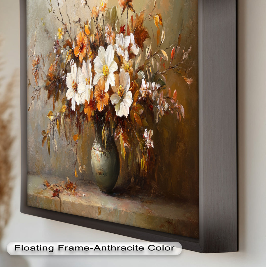 Old Style Vintage Flowers – Gerahmte Ölgemälde