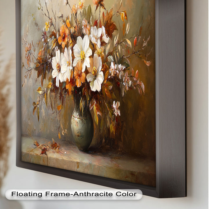 Old Style Vintage Flowers – Gerahmte Ölgemälde