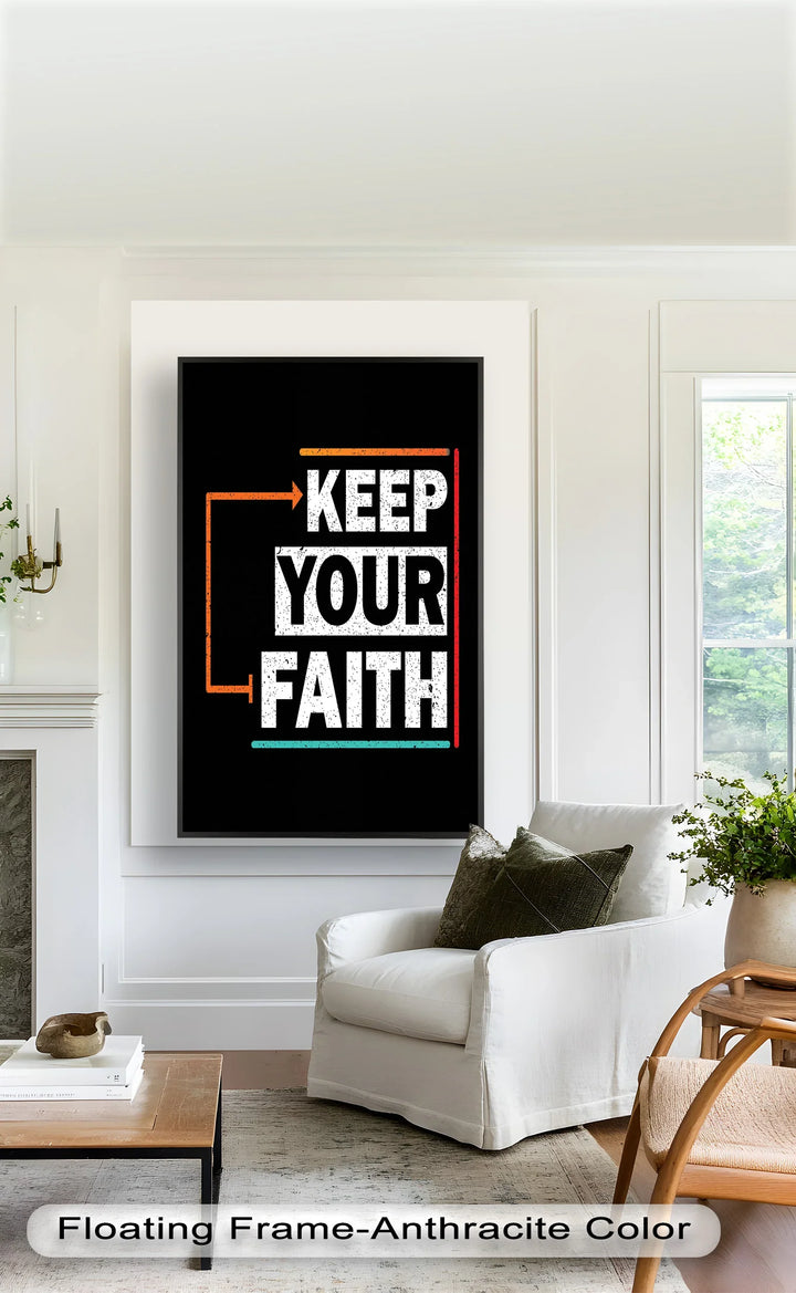Keep Your Faith – Bold Oil Painting - MyPhotoStation