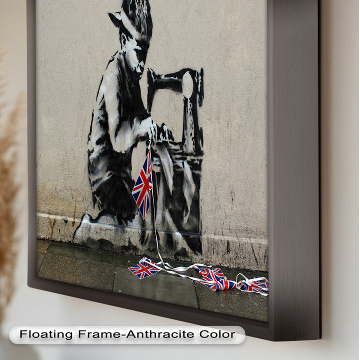 Stitched Allegiance – Banksy Oil Painting