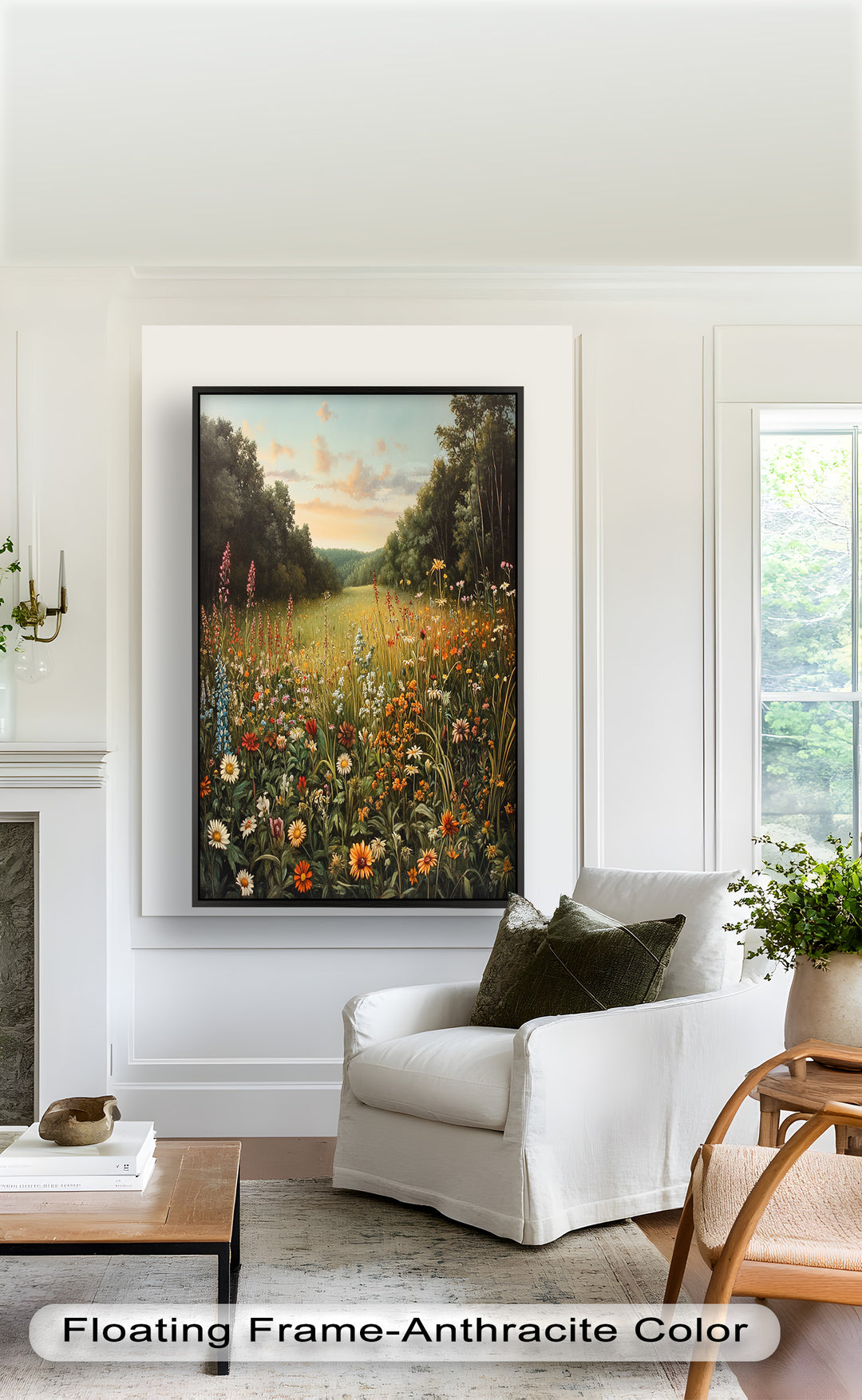 Whispers of Meadow Bloom – Colorful Wildflower Field Oil Painting