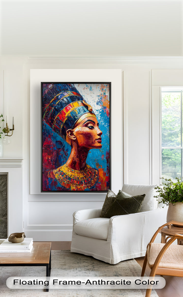 Fauvist Queen – Royal Profile Oil Painting