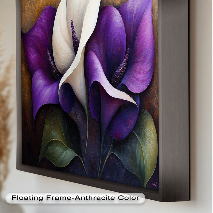 Purple Tulips – Luxurious Floral Oil Painting