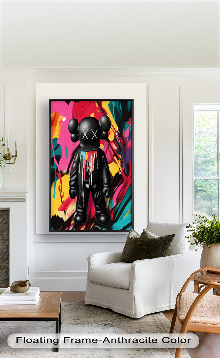 Meltdown Companion – Color Splash KAWS Oil Painting
