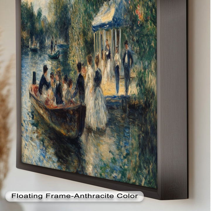 Afternoon Gathering by the River – Impressionist Oil Painting
