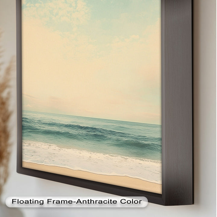 Calm Ocean Oil Paintings – Coastal Beach Wall Art