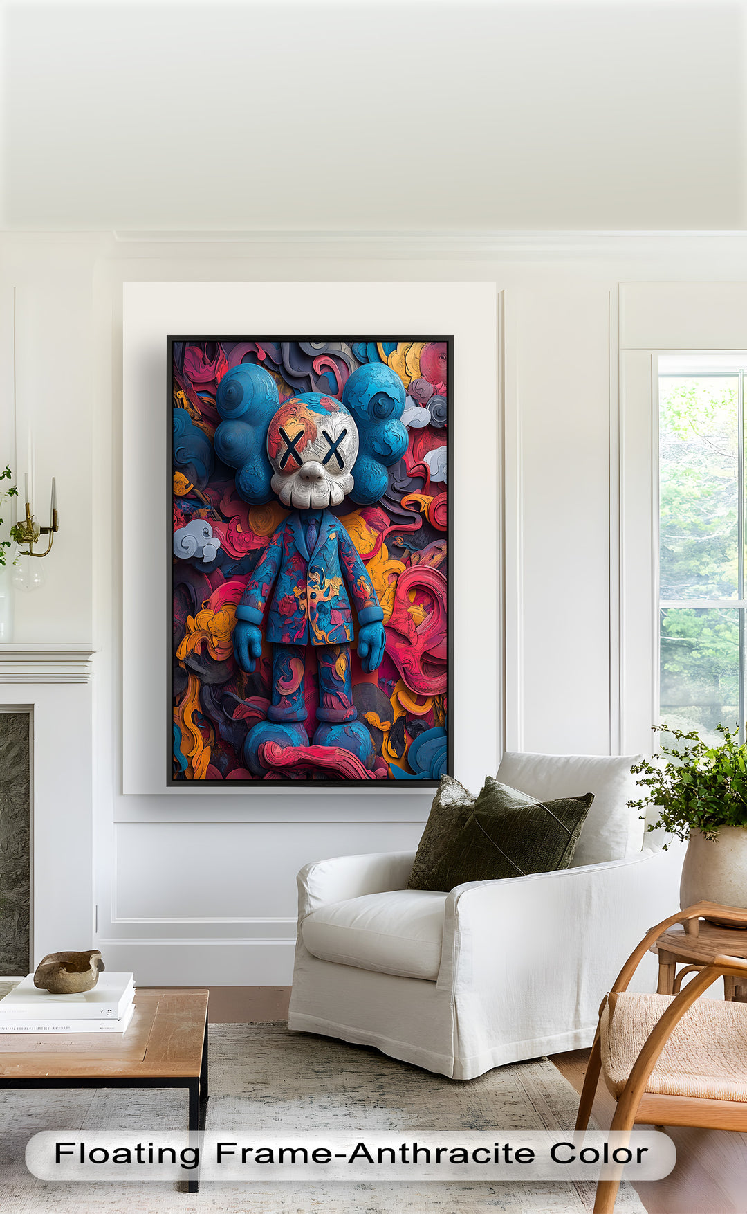 In Chaos gekleidet – KAWS Ölgemälde