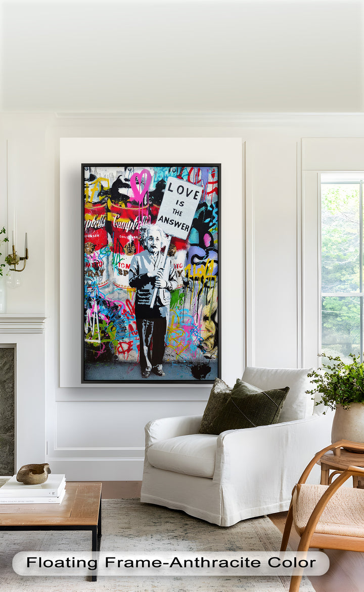 Einstein’s Protest – Banksy Oil Painting