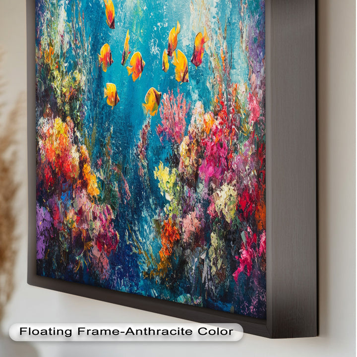 Coral Reef with Tropical Fish – Animal Oil Painting