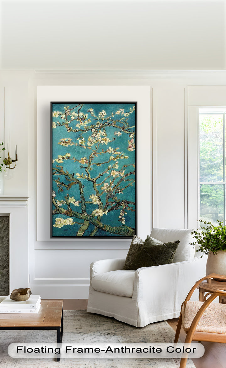 Spring Reverie – Blooming Almond Branches Flower Oil Painting
