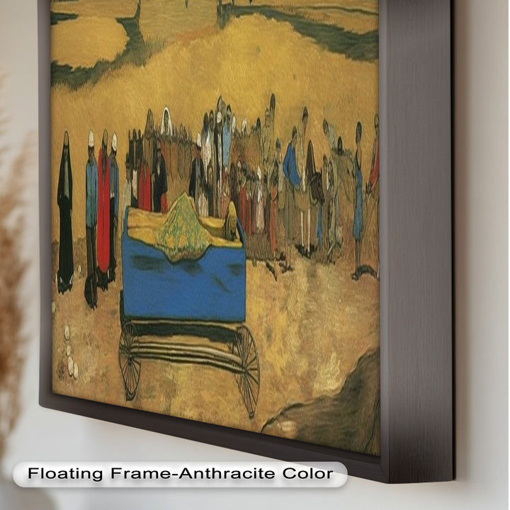 The Funeral Procession – Symbolic Historic Oil Painting